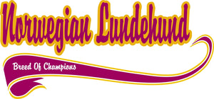 Purple Turtle Gifts - Breed of Champion Tee Shirt - Norwegian Lundehund