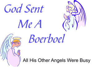 Purple Turtle Gifts - God Sent Me a Boerboel T-shirt