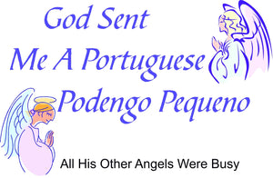 Purple Turtle Gifts - God Sent Me a Portuguese Podengo Pequeno T-shirt