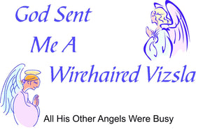 Purple Turtle Gifts - God Sent Me a Wirehaired Vizsla T-shirt