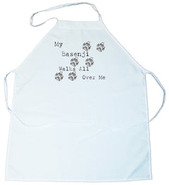 My Basenji Walks All Over Me Apron (100-0004-126)