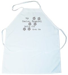 My Cocker Spaniel Walks All Over Me Apron (100-0004-214A)