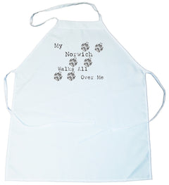 My Norwich Terrier Walks All Over Me Apron (100-0004-312)
