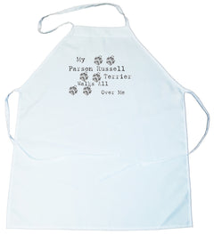 My Parson Russell Terrier Walks All Over Me Apron (100-0004-322)
