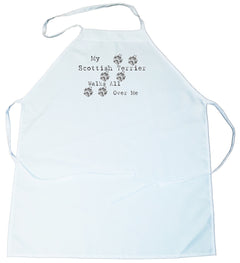 My Scottish Terrier Walks All Over Me Apron (100-0004-364)