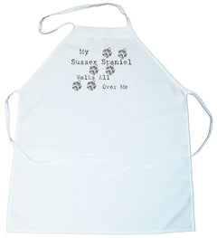 My Sussex Spaniel Walks All Over Me Apron (100-0004-390)