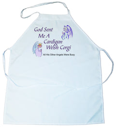 God Sent Me a Cardigan Welsh Corgi Apron (100-0005-182)
