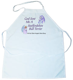 God Sent Me a Staffordshire Bull Terrier Apron (100-0005-386)