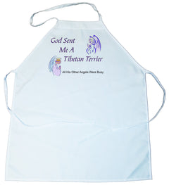 God Sent Me a Tibetan Terrier Apron (100-0005-396)
