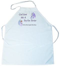 God Sent Me a Toy Fox Terrier Apron (100-0005-398)