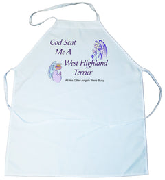 God Sent Me a West Highland White Terrier Apron (100-0005-408)
