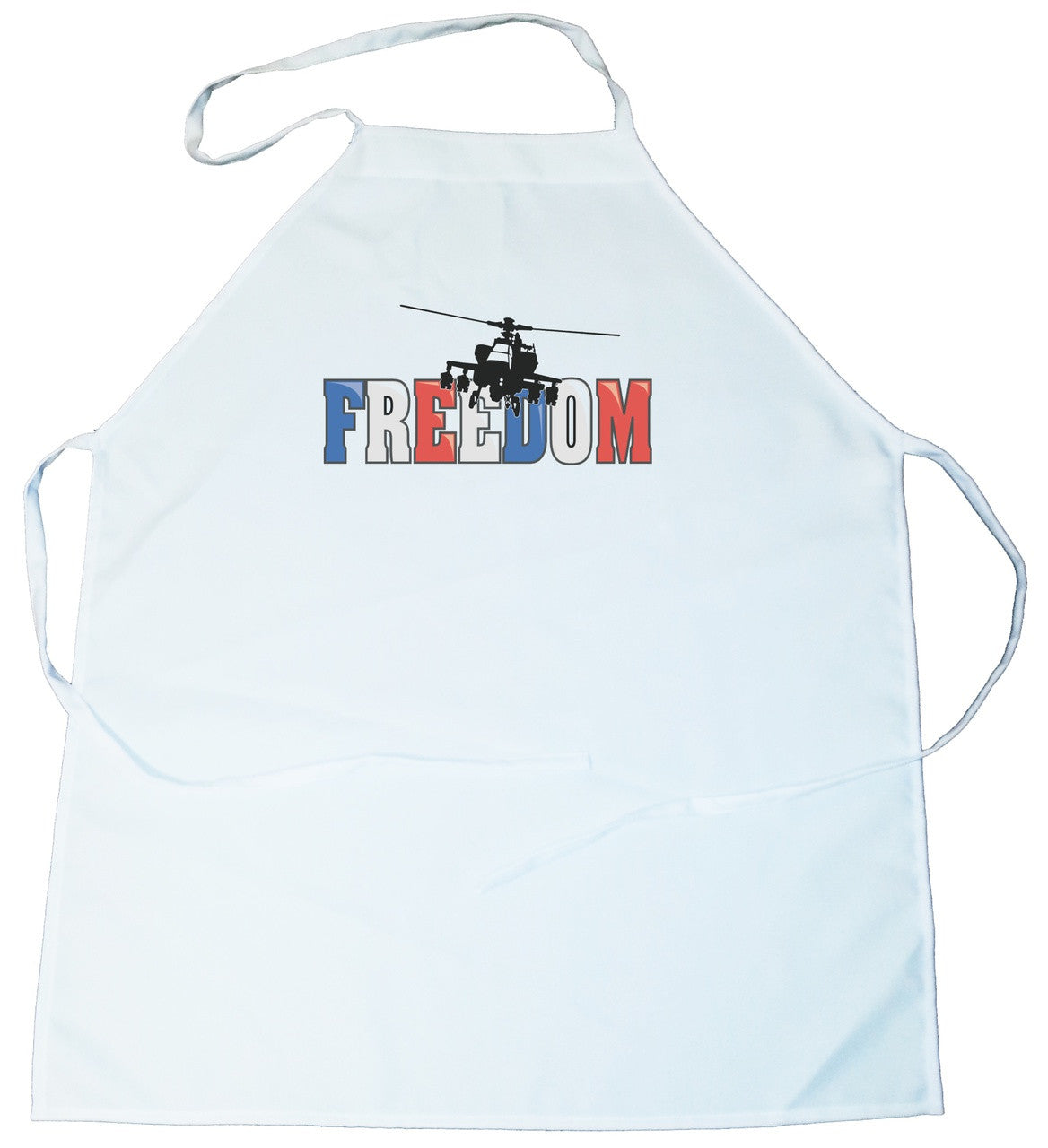 Apron - Freedom in Red,White & Blue with helecopter (100-0041-00)