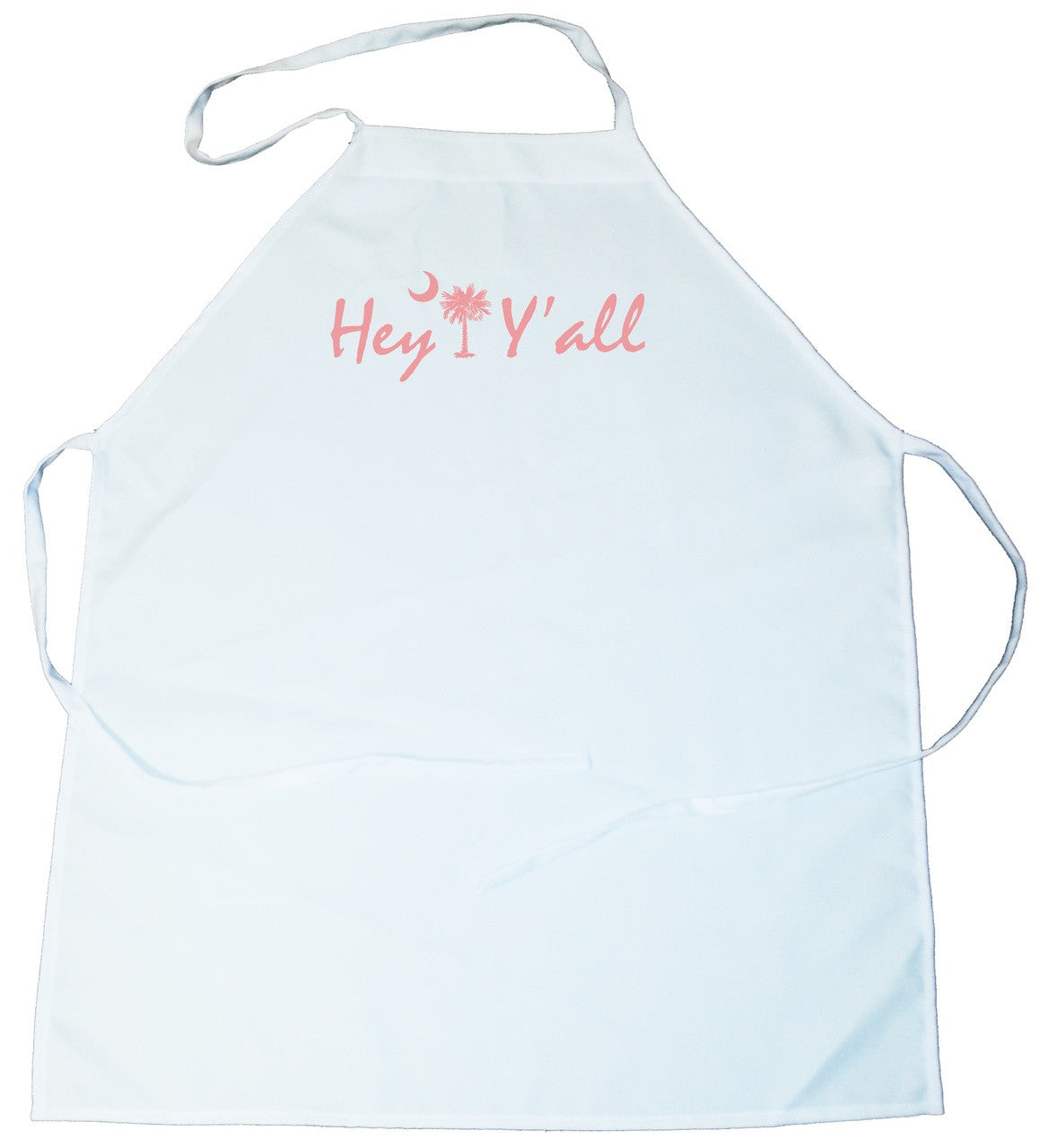 Apron - Hey Y'all with Palmetto Tree (Light Pink) (100-0068-003)