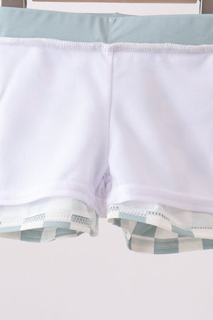 Sage Checker UPF Swim Trunks