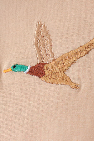 Camo Duck Embroidered Top