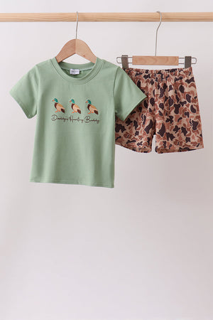 Camo Duck Embroidered Set
