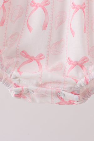 Pink Bow Print Bubble