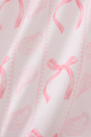 Pink Bow Print Bubble