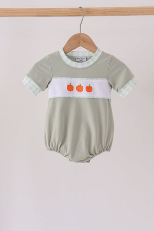 Sage pumpkin embroidery bubble