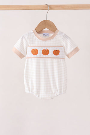 Khaki Pumpkin Embroidery Bubble