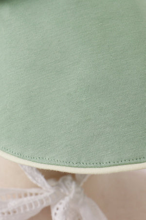 Sage lace bonnet