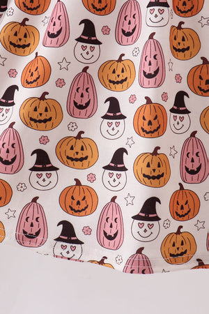 Pumpkin ruffle dress