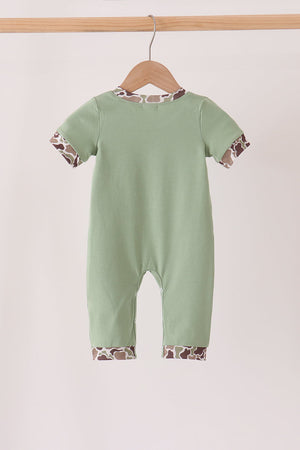 Camo Pumpkin Applique Romper
