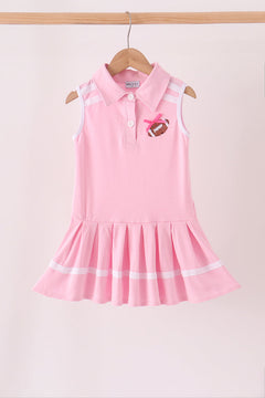 Pink football sequin dress