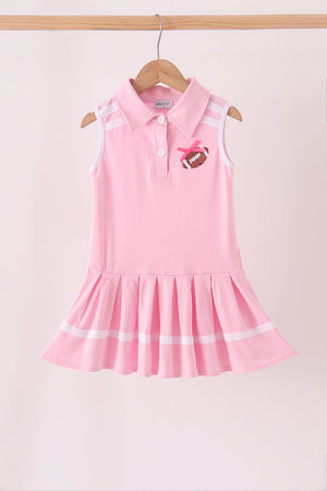 Pink football sequin dress
