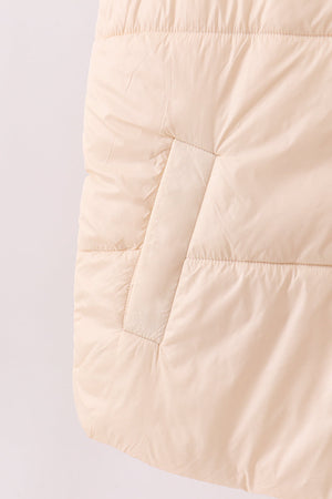 Cream mom&me puffer vest