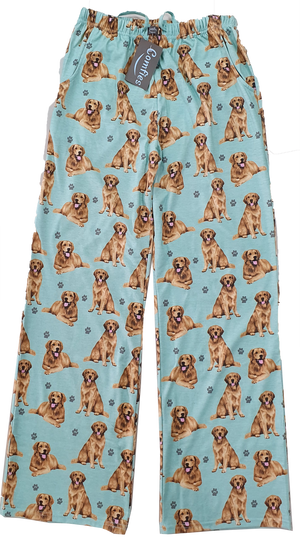 Comfies Unisex Pajama Bottoms - Golden Retriever