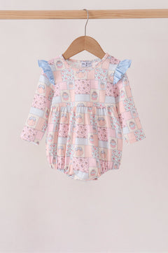 Pink pumpkin ruffle bubble