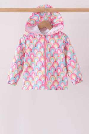 Rainbow Ruffle Raincoat