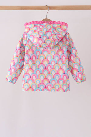 Rainbow Ruffle Raincoat