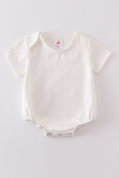 Cream blank basic t-shirt Adult Kids and baby bubble