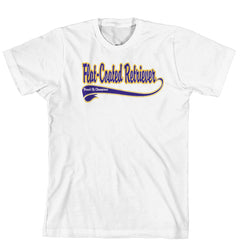 Breed of Champion Tee Blue Shirt - Flat-Coated Retriever
