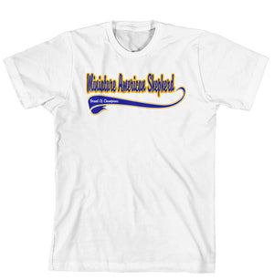 Purple Turtle Gifts - Breed of Champion (Blue) Tee Shirt - Miniature American Shepherd