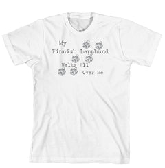 Purple Turtle Gifts - My Finnish Lapphund Walks All Over Me T-Shirt