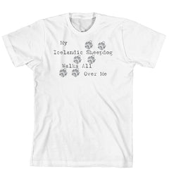 Purple Turtle Gifts - My Icelandic Sheepdog Walks All Over Me T-Shirt