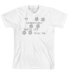 Purple Turtle Gifts - My Leonberger Walks All Over Me T-Shirt