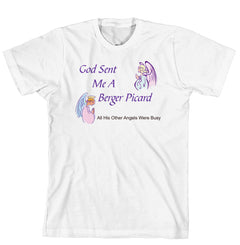 Purple Turtle Gifts - God Sent Me a Berger Picard T-shirt
