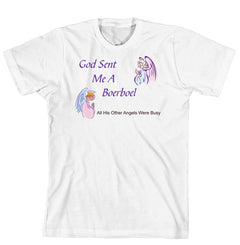 Purple Turtle Gifts - God Sent Me a Boerboel T-shirt