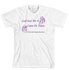 Purple Turtle Gifts - God Sent Me a Coton De Tulear T-shirt