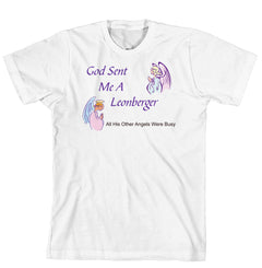 Purple Turtle Gifts - God Sent Me a Leonberger T-shirt