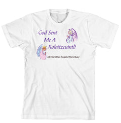 Purple Turtle Gifts - God Sent Me a Xoloitzcuintli T-shirt