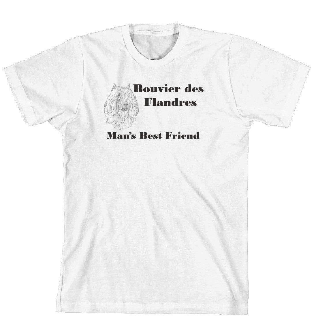 Man's Best Friend Dog Breed T-Shirt - Bouvier des Flandres (162B) (170-0072-162B)