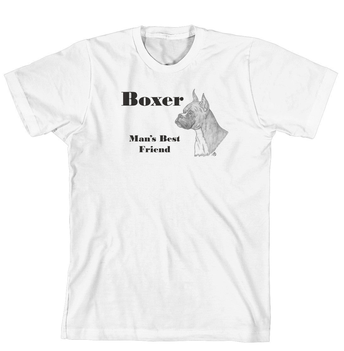 Man's Best Friend Dog Breed T-Shirt - Boxer (164B) (170-0072-164B)