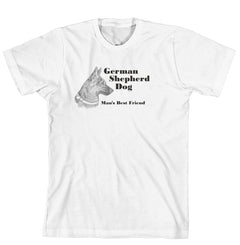 Man's Best Friend Dog Breed T-Shirt - German Shepherd (234B) (170-0072-234B)