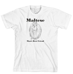 Man's Best Friend Dog Breed T-Shirt - Maltese (170-0072-292)