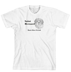Man's Best Friend Dog Breed T-Shirt - Saint Bernard (170-0072-354)